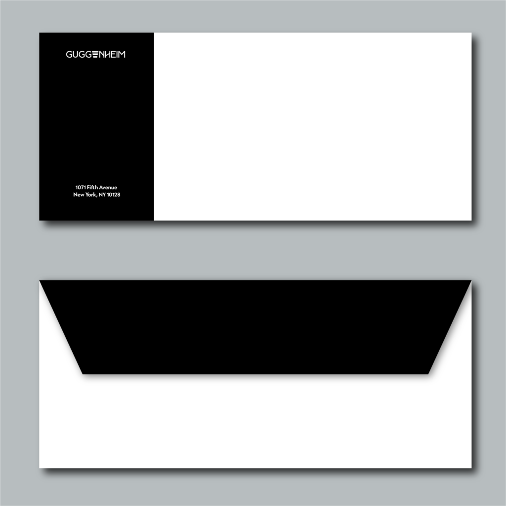Guggenheim envelopes with new logo