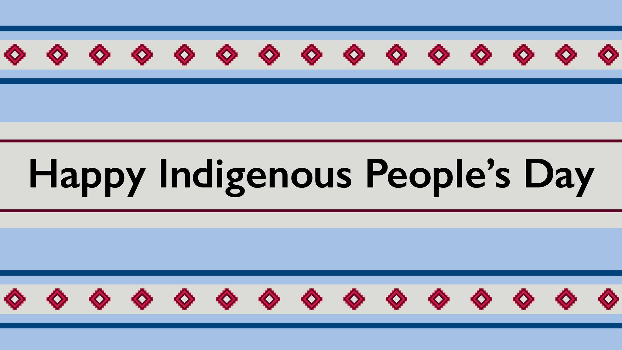 Geometric patterns shaped like a quilted blanket. Happy indigenous people’s day.
